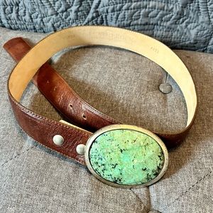 Leather rock “Moab” belt